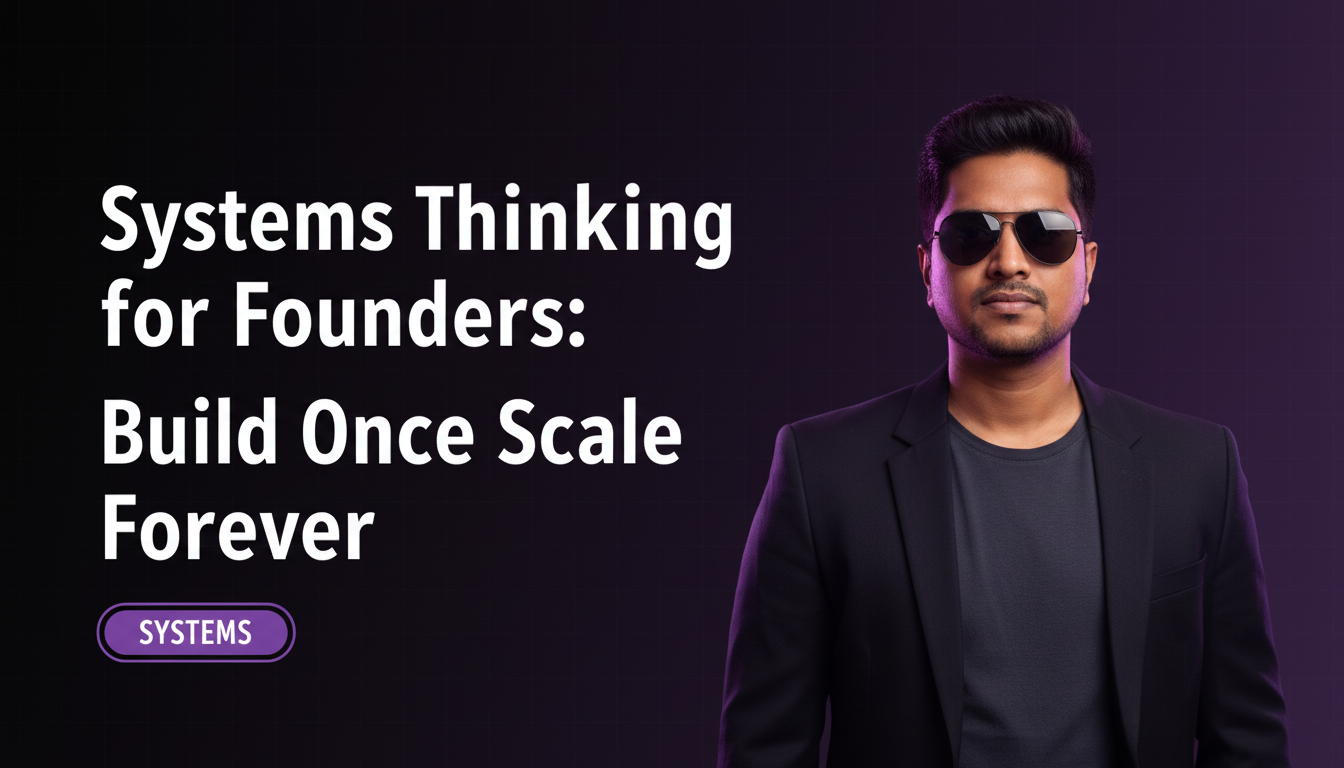 Systems Thinking for Founders: Build Once, Scale Forever