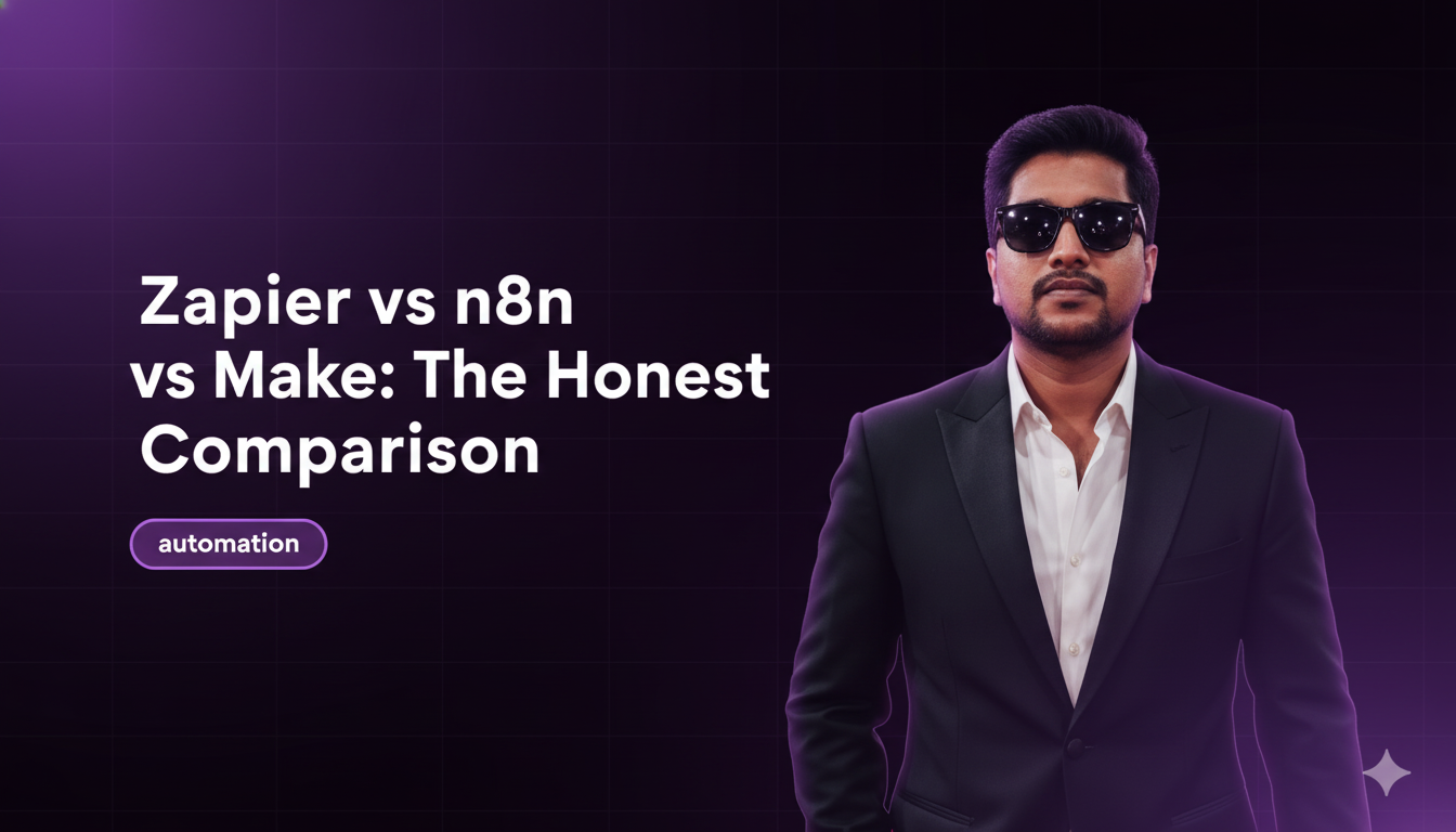 Zapier vs n8n vs Make: The Honest Comparison (2026 Update)